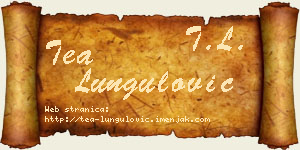 Tea Lungulović vizit kartica